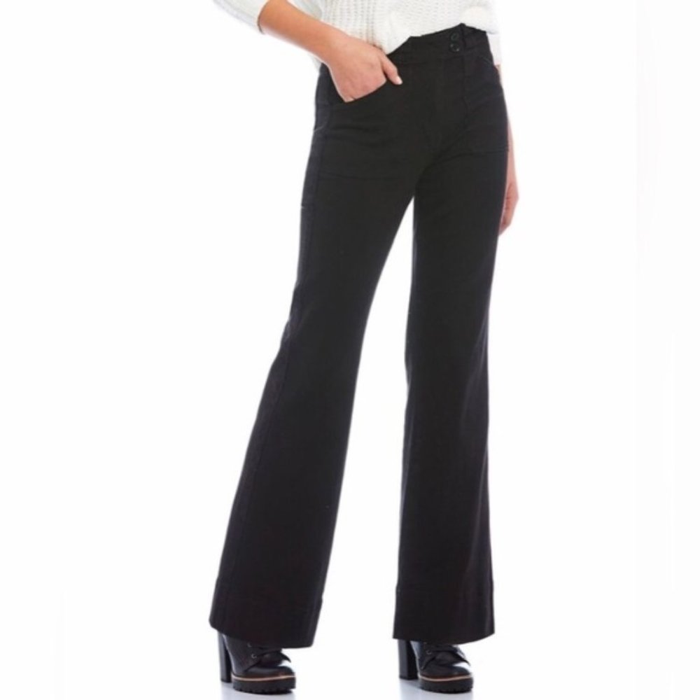 Chelsea & Violet Black High Rise Wide Leg Jean Size 25